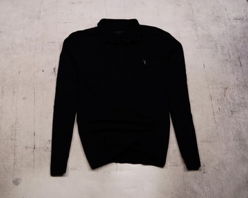 ALLSAINTS _ KOSZULKA POLO Z DŁUGIM _ LONGSLEEVE _ M _ MEN _ 100% BAWEŁNA