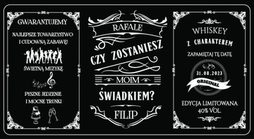 ЭТИКЕТКА ДЛЯ ВИСКИ ДЛЯ НАКЛЕЙКИ Witness 0,7л