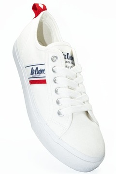Buty Trampki damskie Lee Cooper tenisówki niskie sportowe białe lekkie 40