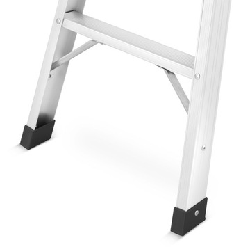 Рабочая платформа, алюминиевая бытовая лестница, ступеньки ВЫСОКИЕ, прочная