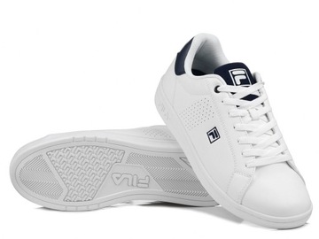 Buty męskie sportowe Fila Crosscourt sneakersy białe sznurowane 42