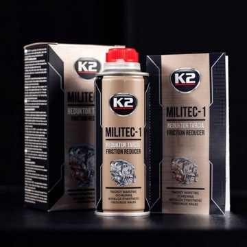 K2 MILITEC -1 ПРИСАДКА В МАСЛО, МАТЕРИАЛЬНАЯ ОТДЕЛКА