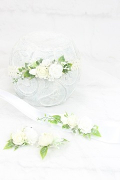 Набор для крещения с повязкой на голову и ремешком для обуви в стиле украшения