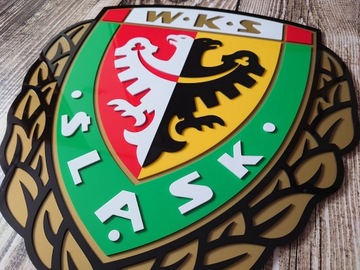 Śląsk Wrocław na ścianę do domu prezent na święta dla chłopaka męża dziadka