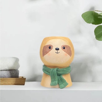 Мультяшная фигурка животного в форме головы, кашпо, универсальная смола