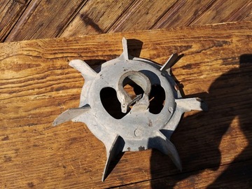 Stary wentylator silnik elektrycznego 26,5 cm 38 mm aluminiowy PRL