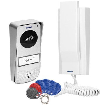 ИНТЕРКОМ-ТЕЛЕФОН ДЛЯ ВОРОТ КАЛИТКИ СО СЧИТЫВАТЕЛЕМ RFID-КЛЮЧЕЙ НА КРЫШЕ, НАВЕРХНОСТНЫЙ ORNO
