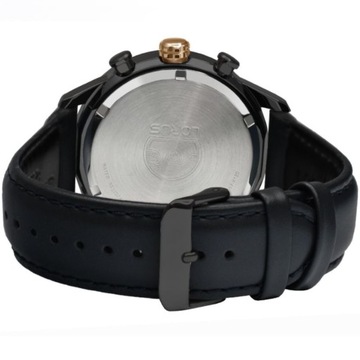 Lorus zegarek męski chronograf sportowy 100m wodoszczelny czarny RM333GX9