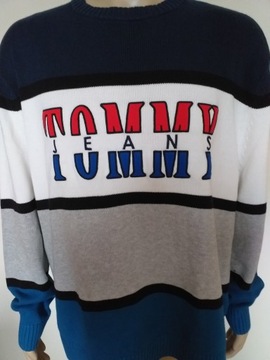 TOMMY HILFIGER SWETER MĘSKI ROZM. XL BAWEŁNA