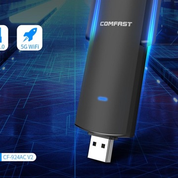 Двухдиапазонный беспроводной USB-порт 1300 Мбит/с и 5,