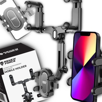 Автомобильный держатель для телефона MEGA, вращающееся ЗЕРКАЛО ЗАДНЕГО ВИДА