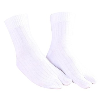 2 Toe Socks Japonki skarpetki tabi skarpetki Białe
