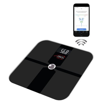 WAGA ANALITYCZNA ŁAZIENKOWA BLUETOOTH 12w1 CZARNA