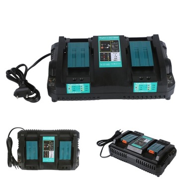 PODWÓJNA ŁADOWARKA DC18RD DO MAKITA AKUMULATOR Li-Ion 14.4V 18V