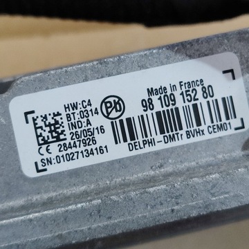 DS DS4 FACELIFT 2016R 1.6 BLUE HDI MODUL START-STOP 9810915280