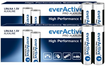 20x BATERIE ALKALICZNE LR06 AA R6 EVERACTIVE PRO