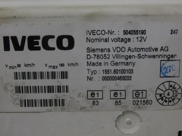IVECO DAILY III 2.3D PŘÍSTROJOVÁ DESKA 504055190 EU 00-2006