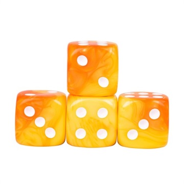ZESTAW 5 KOSTEK K6 RPG CZERWONA PLAGA 1,6 CM