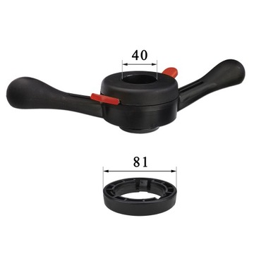 ГАЙКА, БЫСТРОЗАЖИМНАЯ РУЧКА ДЛЯ БАЛАНСИРОВКИ 40Х3 ММ + ВТУЛКА 81 ММ - STIX