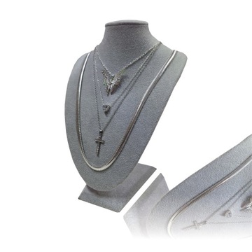 БЮСТ ДЛЯ ЮВЕЛИРНЫХ ЦЕПЕЙ ОЖЕРЕЛЬЕ ПОДСТАВКА ДЛЯ ОЖЕРЕЛЬЯ 30 см