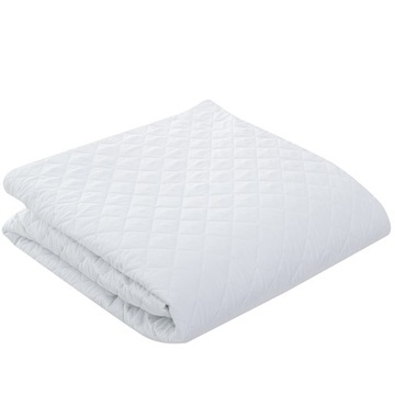 Наматрасник стеганый МОЛНИЯ 200х200 БЕЛЫЙ, НА ЗАМЕР