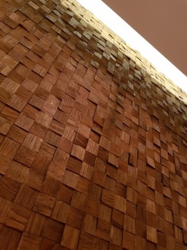 Акустическая панель на стену Дерево 3D - ДУБ *039