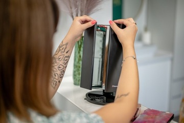 Зеркало для макияжа Humanas HS-ML04 с 21 светодиодной подсветкой 4xAAA x2 x3