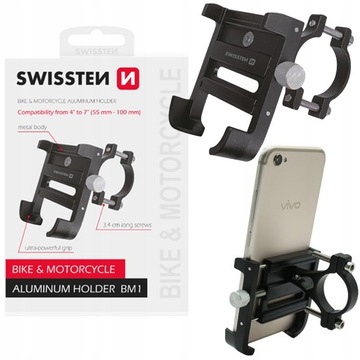 SWISSTEN Uchwyt rowerowy na telefon smartfon rower motor motocykl