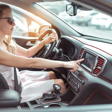 CZERWONA LISTWA TAŚMA OZDOBNA TUNING DO SAMOCHODU AUTA WCISKANA Karkraft