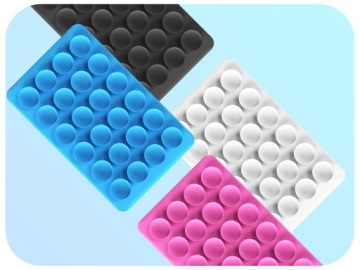 Силиконовая присоска на задней части чехла телефона (Для стекла, зеркала, держателя)