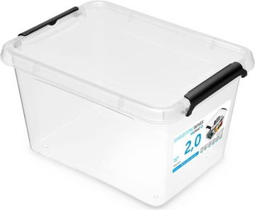 MOXOM Pojemnik plastikowy Pudełko pokrywka - 2 L