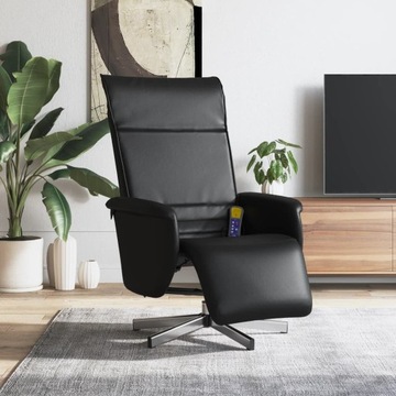 Fotel bujany VidaXL czarny