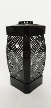 ГЛАМУРНЫЙ ФОНАРЬ ИЗ РОТАГА, ЧЕРНЫЙ, 25 см