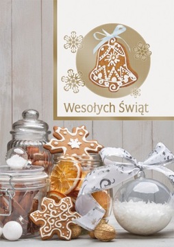 KARNET KARTKA LAURKA BOŻE NARODZENIE KOPERTA 1 szt