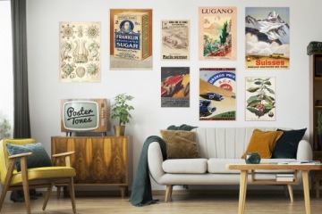 Plakat vintage na płótnie Łopata Patent A4