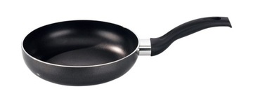 CZARNA ALUMINIOWA PATELNIA Z POWŁOKĄ NIEPRZYWIERAJĄCĄ ŚR. 20CM ELO