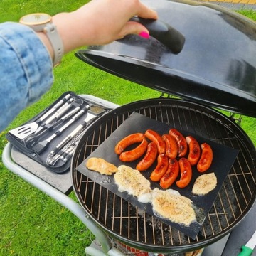 Набор столовых приборов ГРИЛЬ, аксессуары для посуды 5 шт в чемодане 5 в 1 + розжиг