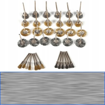 НАБОР ПРОВОЛОЧНЫХ ЩЕТКОВ ДЛЯ ДРЕЛ 36 шт. ПРОВОЛОЧНЫЕ ЩЕТКИ ЩЕТКИ