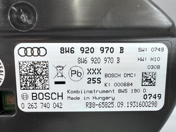 AUDI A5 F5 II 8W PŘÍSTROJOVÁ DESKA BUDÍKY 2.0TFSI 8W6920970B