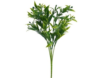SZTUCZNA GAŁĄZKA RUSKUS 34cm DODATEK DO STROIKÓW WYPEŁNIACZ ZIELONY FLORET