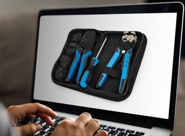 ZESTAW ZACISKARKA I ŚCIĄGACZ IZOLACJI + 5 KOŃCÓWEK