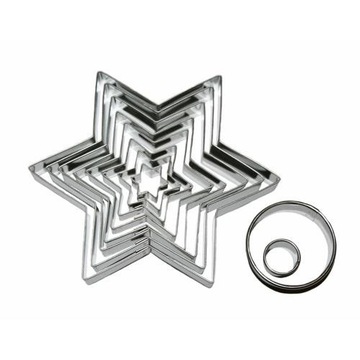 Zestaw foremek do ciastek - choinka 3D 10elementów