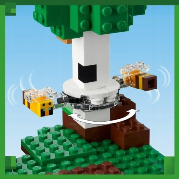 НАБОР LEGO MINECRAFT ПЧЕЛИНЫЙ УЛЕЙ 21241 + ПОДАРОЧНЫЙ ПАКЕТ