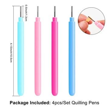 Colorful 100pcs/pack Quilling Paper Strips Set Rolling Curling Needle Pen