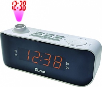 ELTRA Radiobudzik Kasia z projektorem, biały
