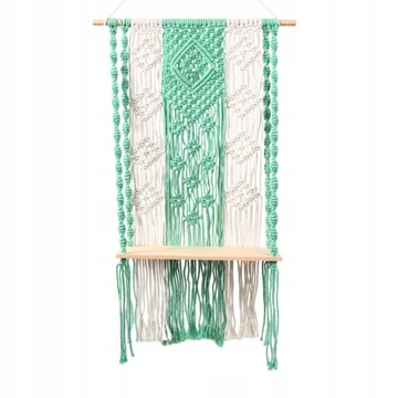 Wisząca półka ścienna Bohemian Macrame,