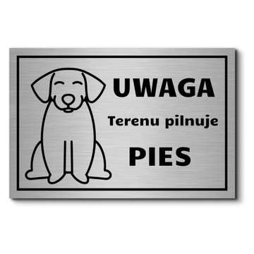 TABLICZKA UWAGA PIES ALUMINIUM WZORY UWAGA NA PSA ZABAWNA RÓŻNE WZORY IMIĘ