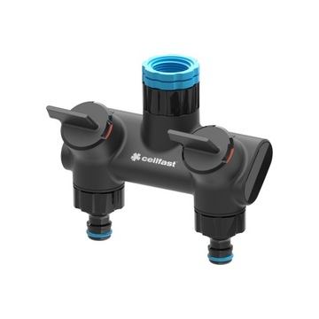 Садовый распределитель водопроводной воды с двухшланговыми клапанами CELLFAST