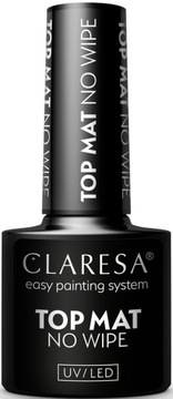 Claresa Top Hybrydowy No Wipe Matt Do Paznokci Bez Przemywania Matowy 5g