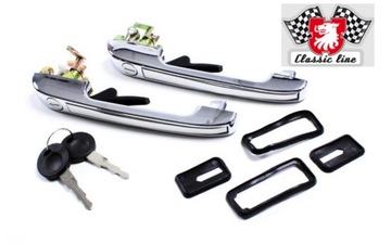 GOLF MK1 MK2 JETTA KLIKA KLIKY DVEŘE PŘEDNÍ CHRÓM CHROM
